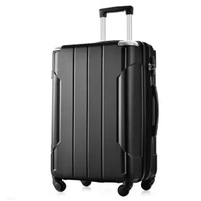 24In Expandable Lightweight Spinner Suitcase with Corner Guards - Silver Corner Protectors