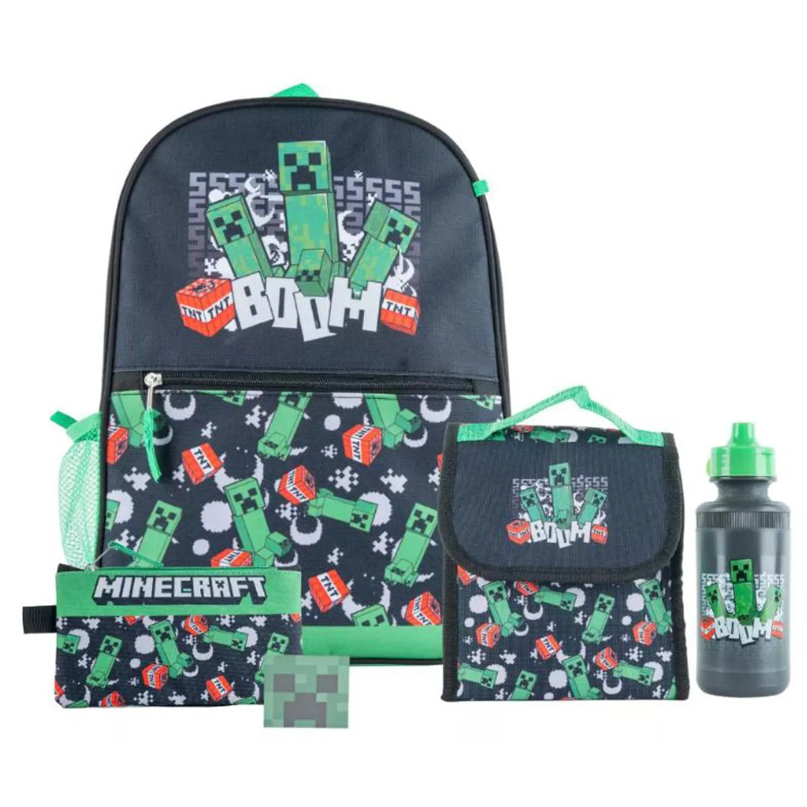 Bio World Minecraft Enemies 5 Piece Backpack Set