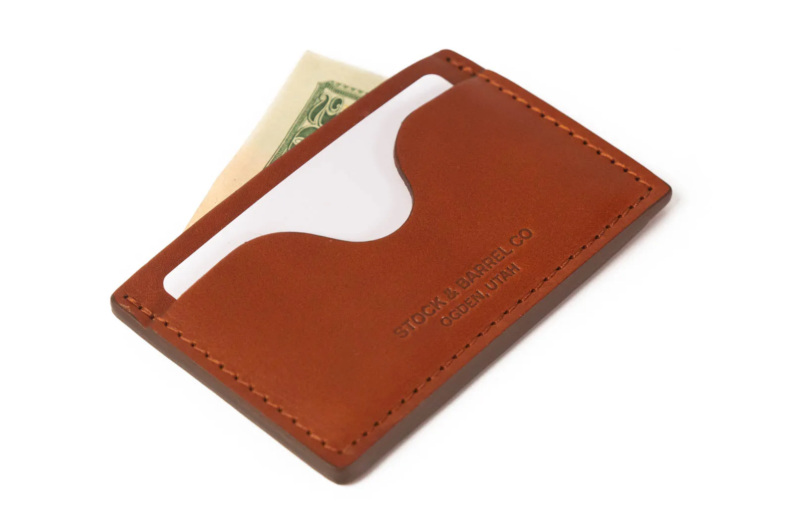 Blemished | No.54 | 'Chestnut' Minimalist Leather Wallet