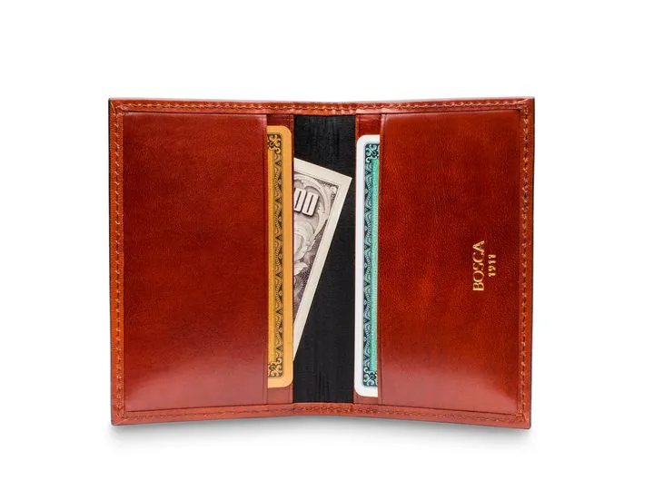 Bosca Dolce Leather Calling Card Leather Wallet