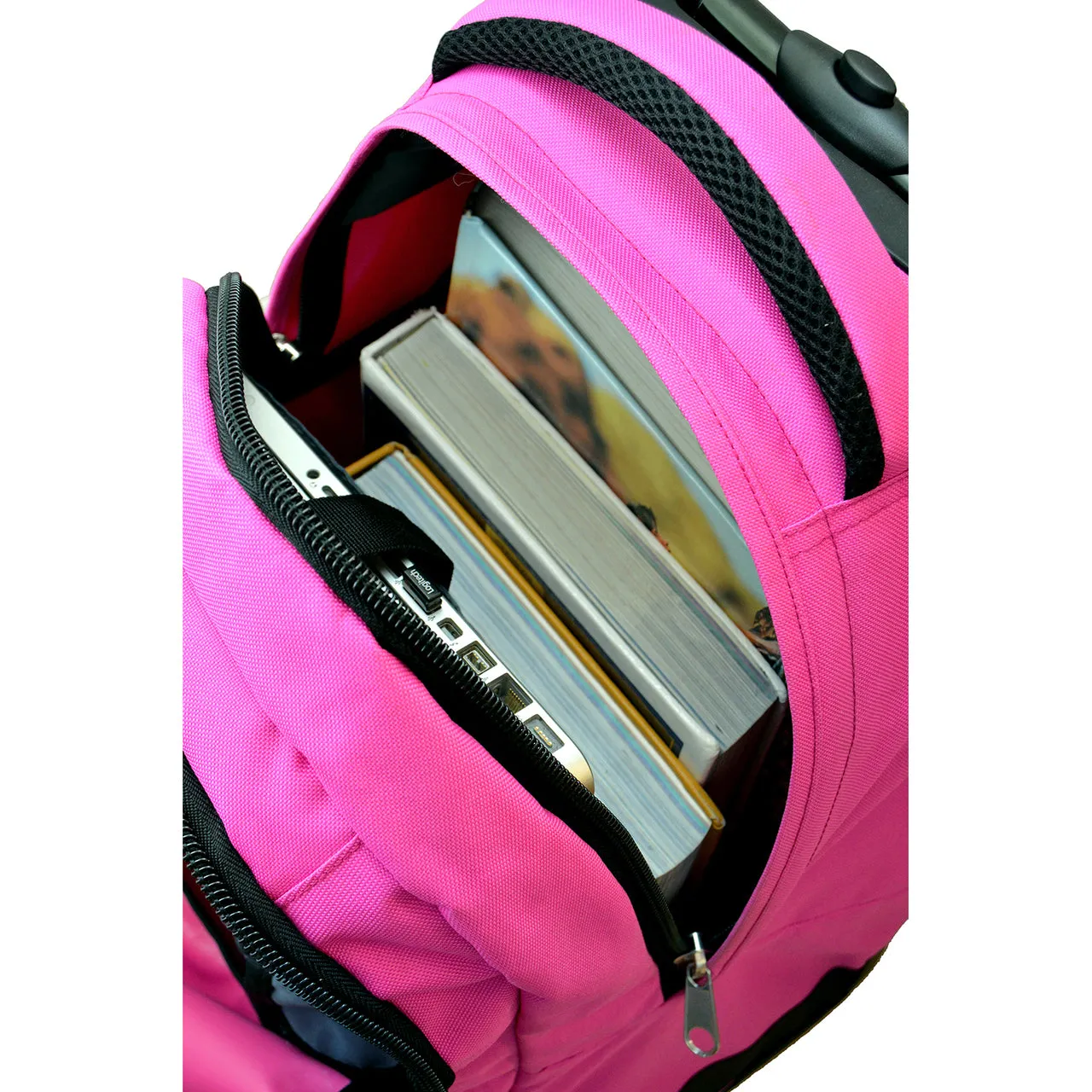 Colorado Premium Wheeled Backpack in Pink