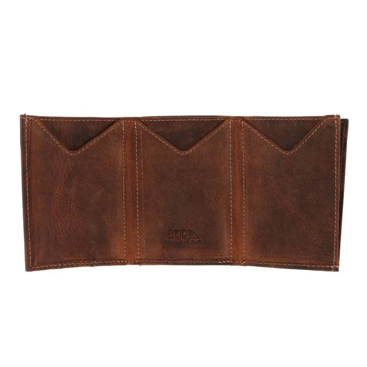 CTM® Men's Leather Minimalist Trifold Wallet