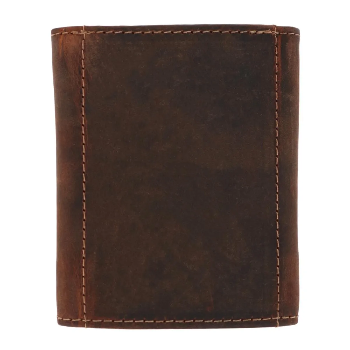 CTM® Men's Leather Minimalist Trifold Wallet