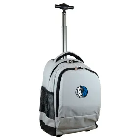 Dallas Mavericks Premium Wheeled Backpack in Grey