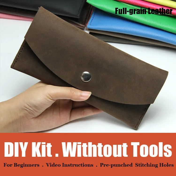 DIY Leather Wallets Kit DIY Leather Projects DIY Minimalist Leather Wallet DIY Leather Womens Wallet Kit