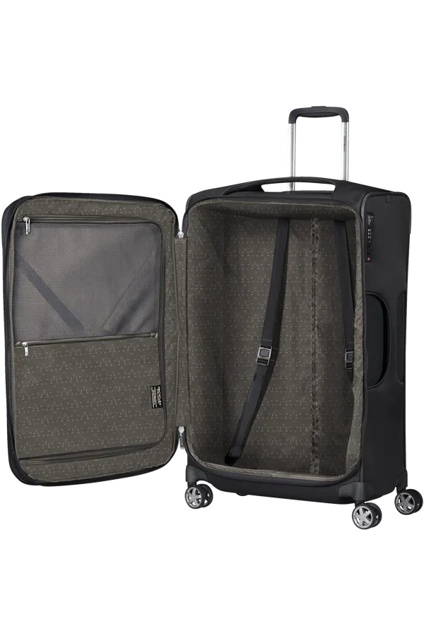 D'LITE 71cm Spinner Expandable (4 wheels) - Black