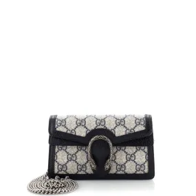 GUCCI Dionysus Bag GG Coated Canvas with Leather Mini