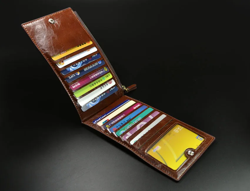 Hot unisex genuine leather men wallets clutch Selling Fashion money clip men wallets and purses