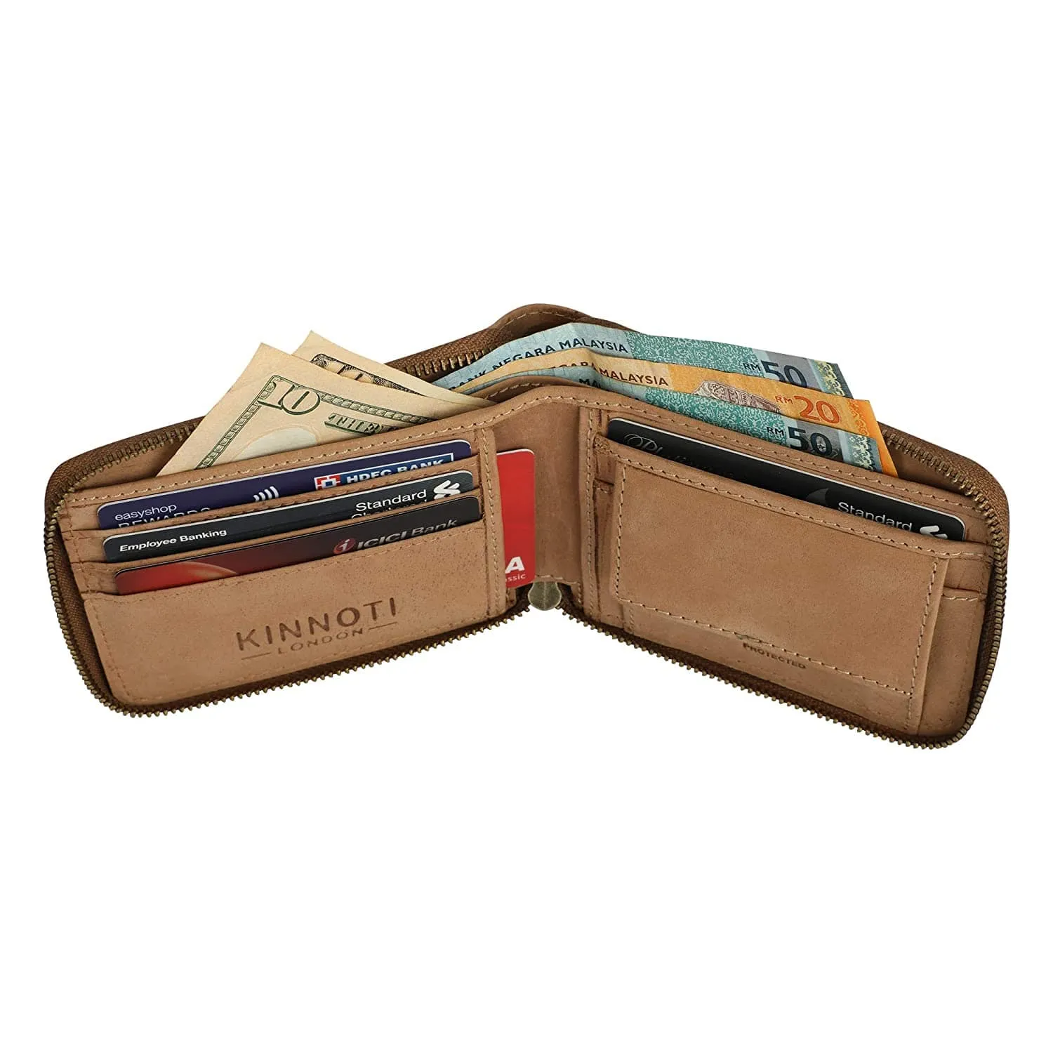 Hunter Leather Zipper Wallet