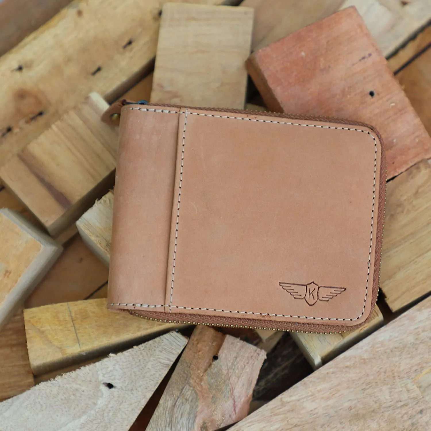 Hunter Leather Zipper Wallet