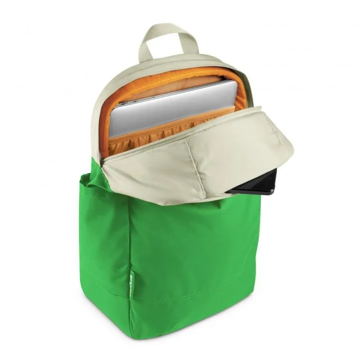 INCASE CAMPUS COMPACT BACKPACK // WHITE-KELLY GREEN