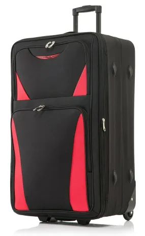 Medium Lightweight Wheeled Suitcase DK- 16 Black