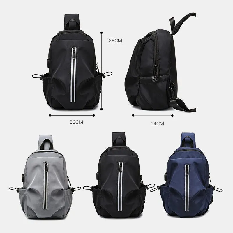 Men Fashion Casual Chest Bag Shoulder Travel Business