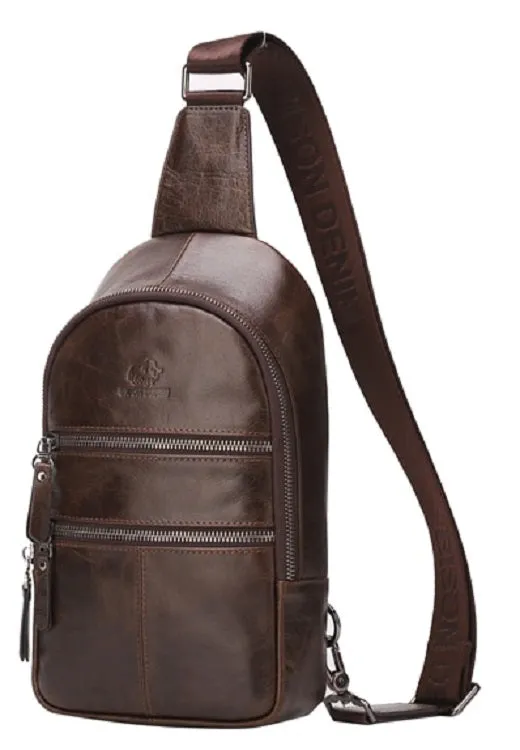 Men's Genuine Leather Sling Bag