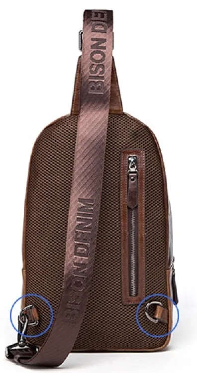 Men's Genuine Leather Sling Bag