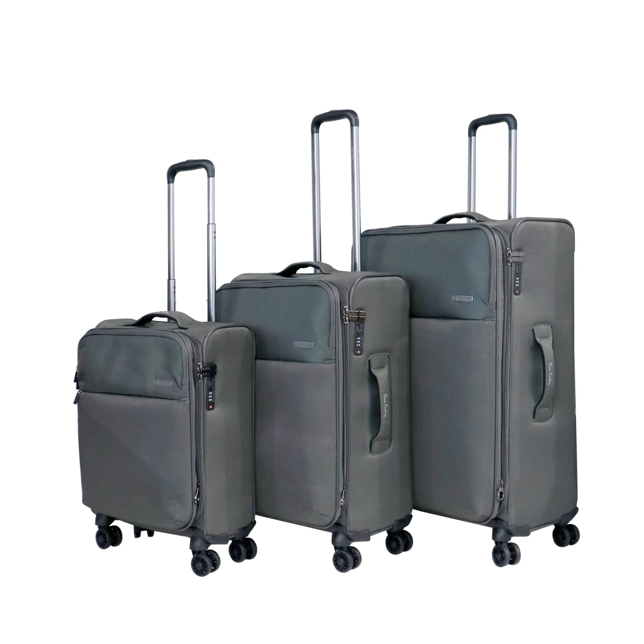 Mercury Softside Luggage Set of 3 Grey