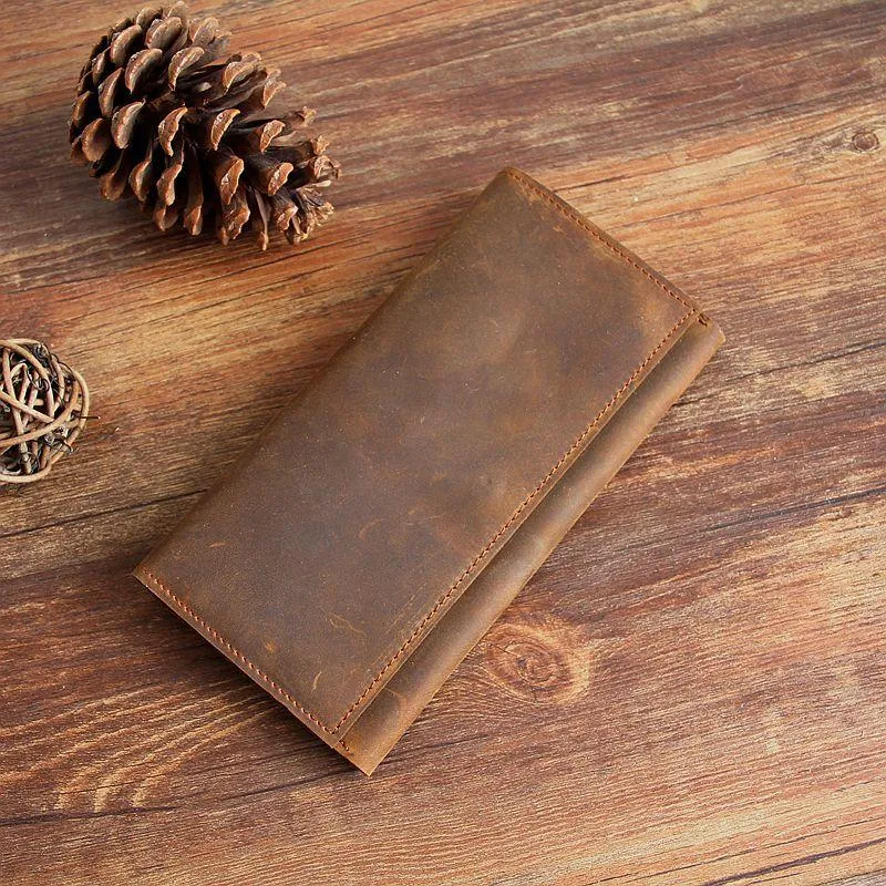 Retro Bifold Minimalist Leather Wallet