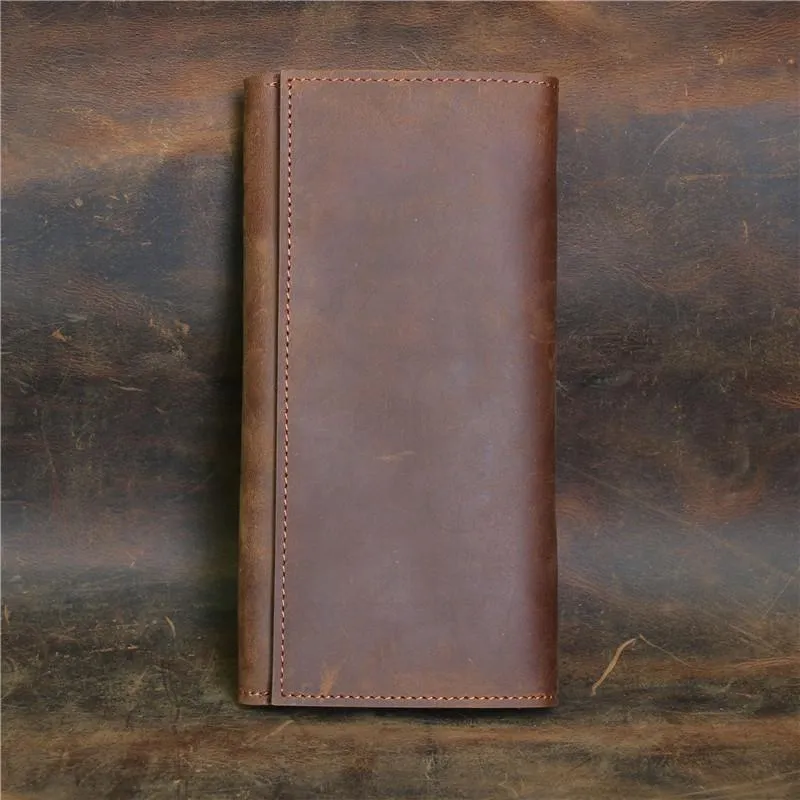 Retro Bifold Minimalist Leather Wallet