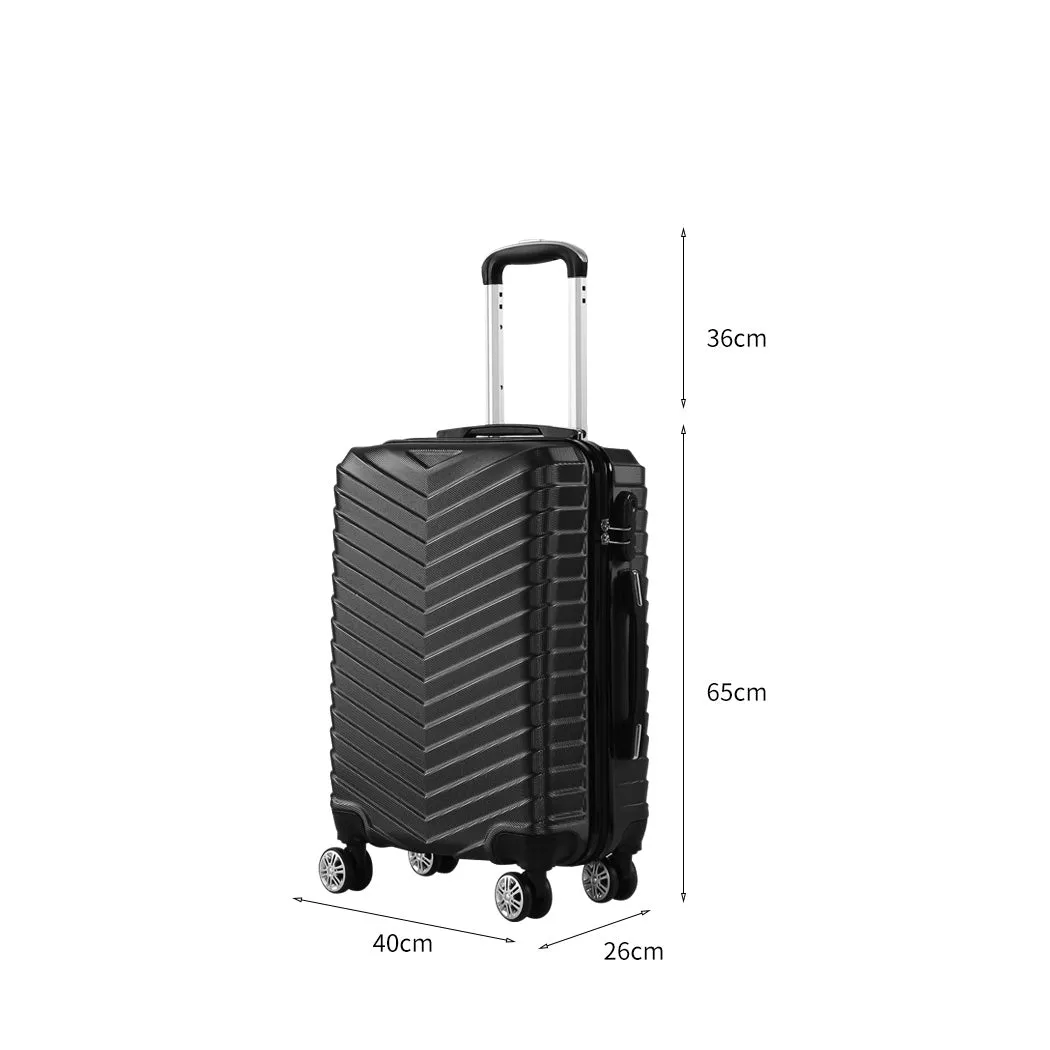 Slimbridge 24" Luggage Suitcase Travel Black 24 inch