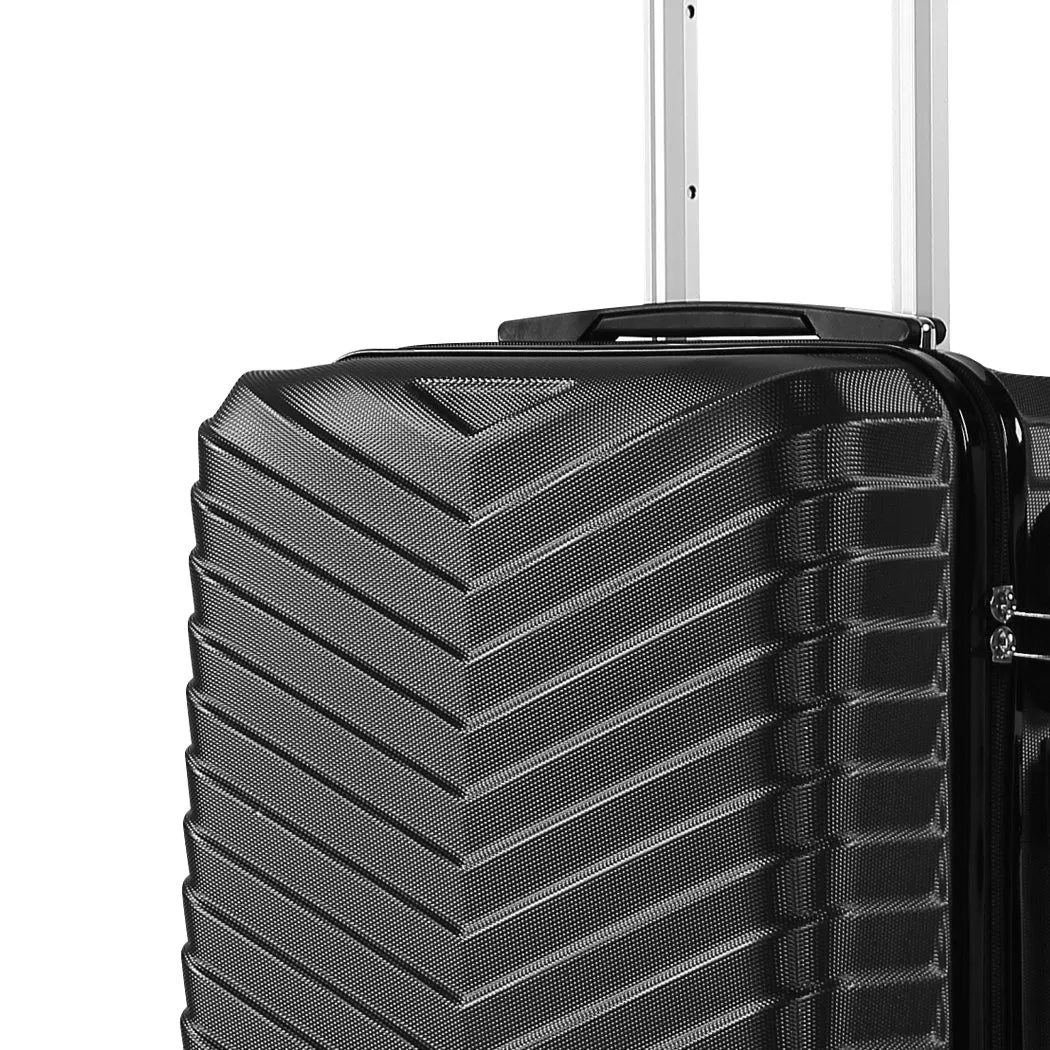 Slimbridge 24" Luggage Suitcase Travel Black 24 inch