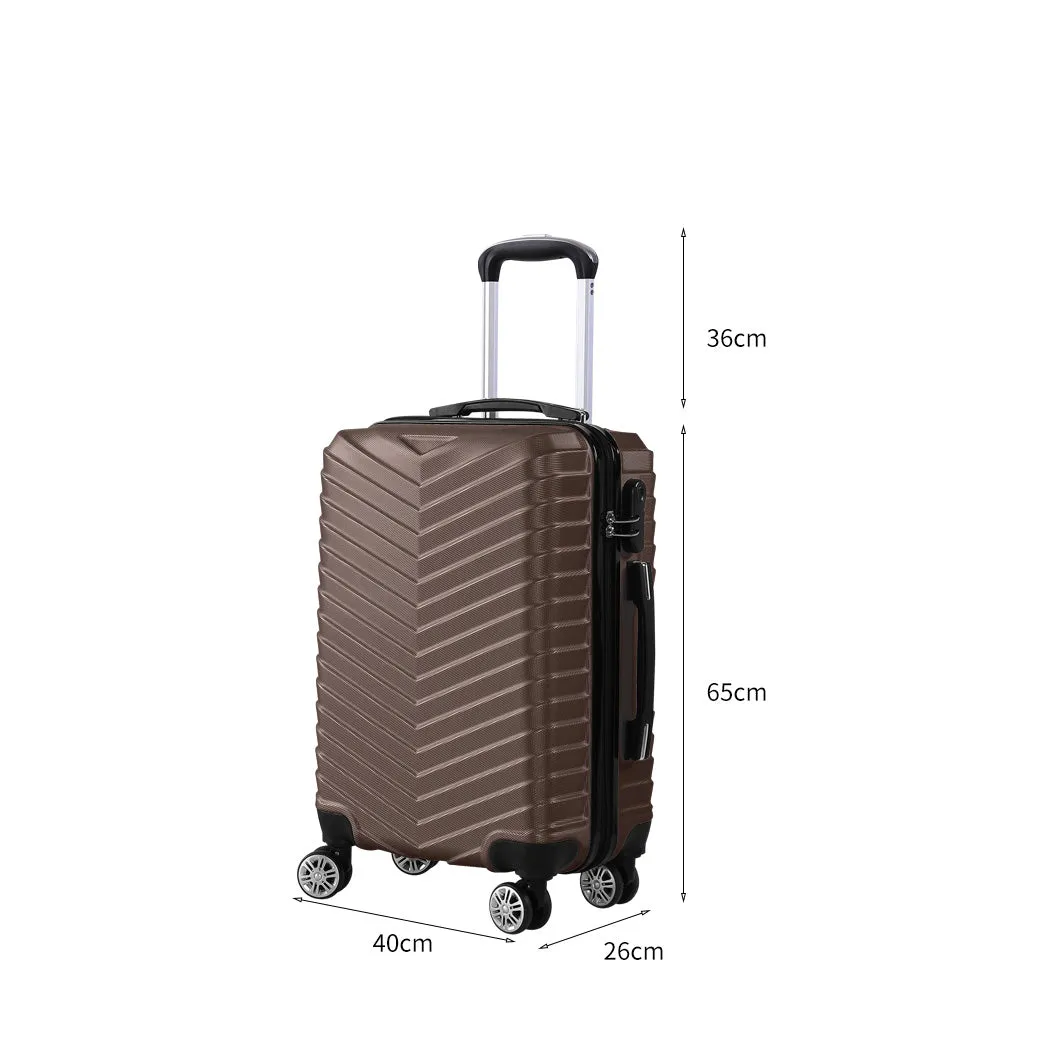 Slimbridge 24" Luggage Suitcase Travel Coffee 24 inch