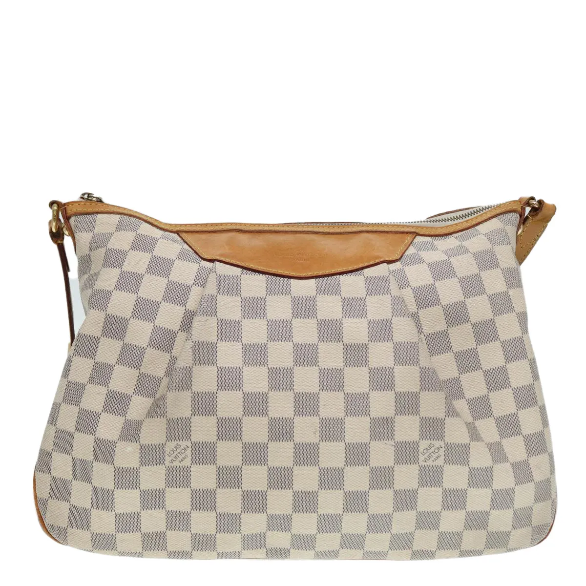 Trendy Inspired Louis Vuitton Damier Azur Siracusa Mm Shoulder Bag N41112 Lv Auth 87968