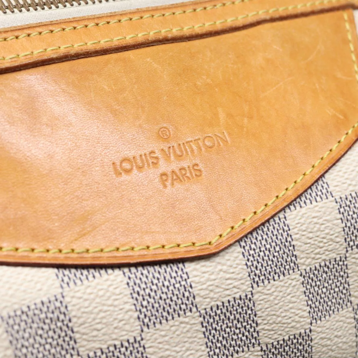 Trendy Inspired Louis Vuitton Damier Azur Siracusa Mm Shoulder Bag N41112 Lv Auth 87968