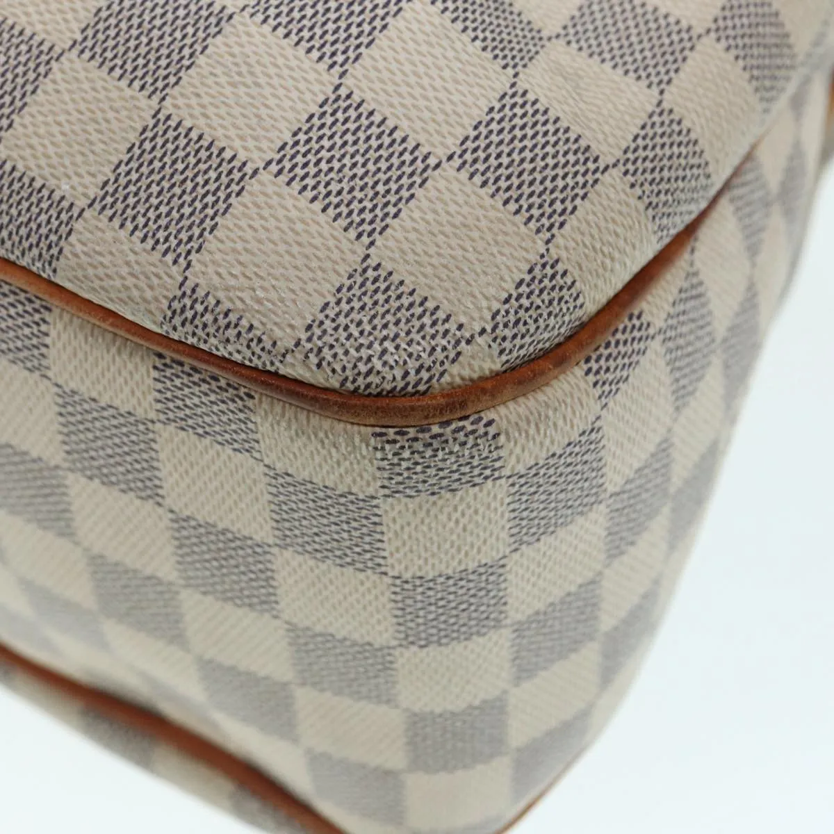 Trendy Inspired Louis Vuitton Damier Azur Siracusa Mm Shoulder Bag N41112 Lv Auth 87968