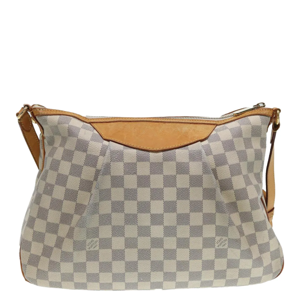 Trendy Inspired Louis Vuitton Damier Azur Siracusa Mm Shoulder Bag N41112 Lv Auth 87968