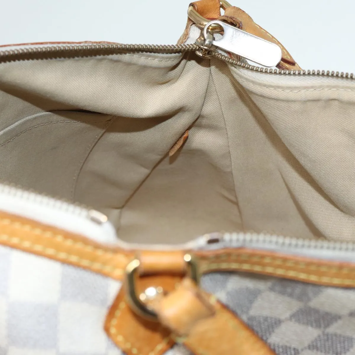 Trendy Inspired Louis Vuitton Damier Azur Siracusa Mm Shoulder Bag N41112 Lv Auth 87968