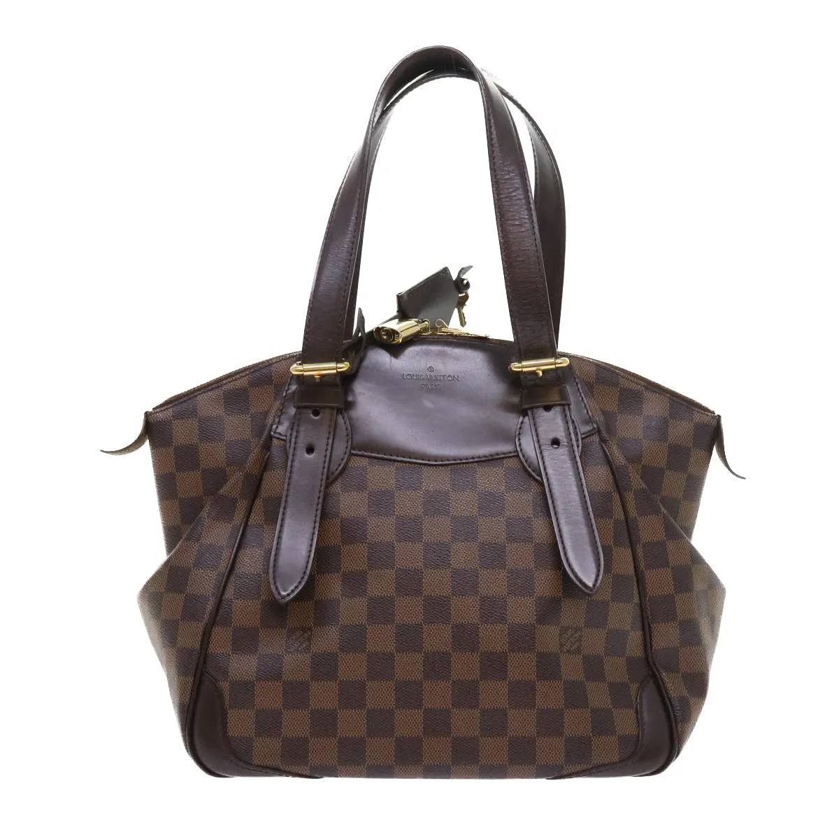 Trendy Inspired Louis Vuitton Damier Ebene Verona Mm Shoulder Bag N41118 Lv Auth 56722