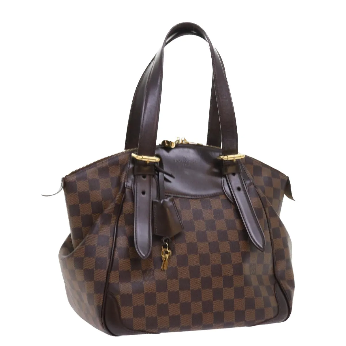 Trendy Inspired Louis Vuitton Damier Ebene Verona Mm Shoulder Bag N41118 Lv Auth 56722