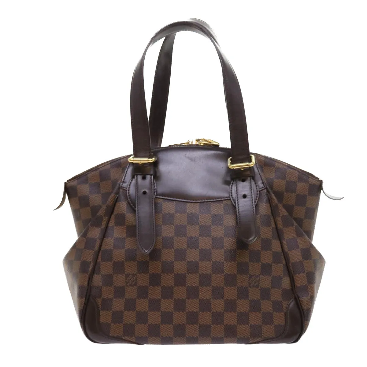 Trendy Inspired Louis Vuitton Damier Ebene Verona Mm Shoulder Bag N41118 Lv Auth 56722