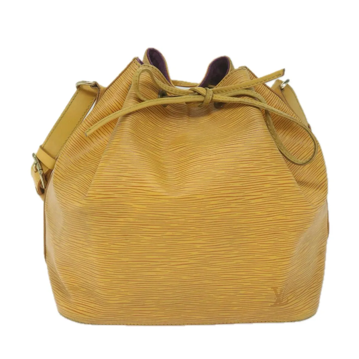 Trendy Inspired Louis Vuitton Epi Petit Noe Shoulder Bag Tassili Yellow M44109 Lv Auth Ar10998