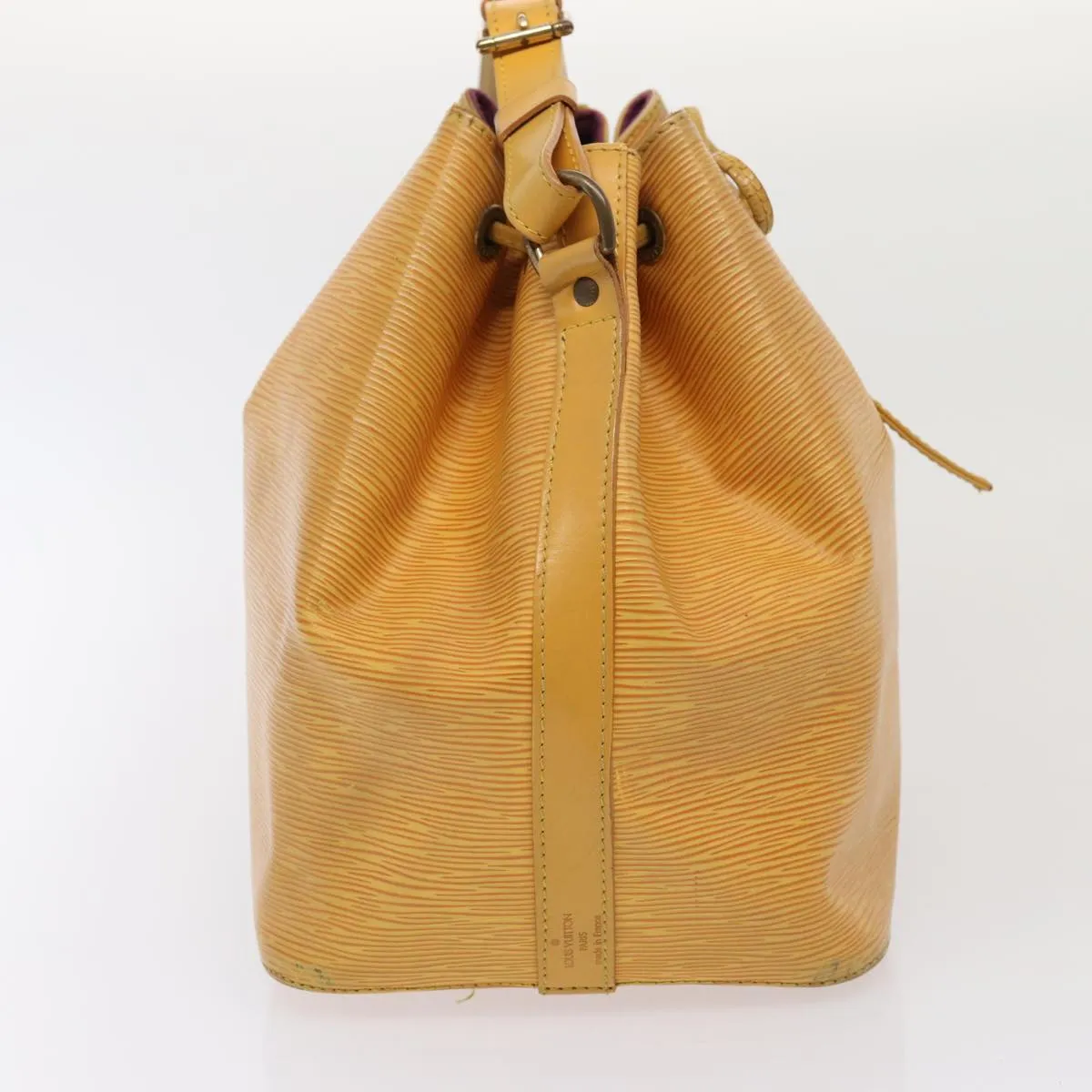 Trendy Inspired Louis Vuitton Epi Petit Noe Shoulder Bag Yellow M44102 Lv Auth 87926