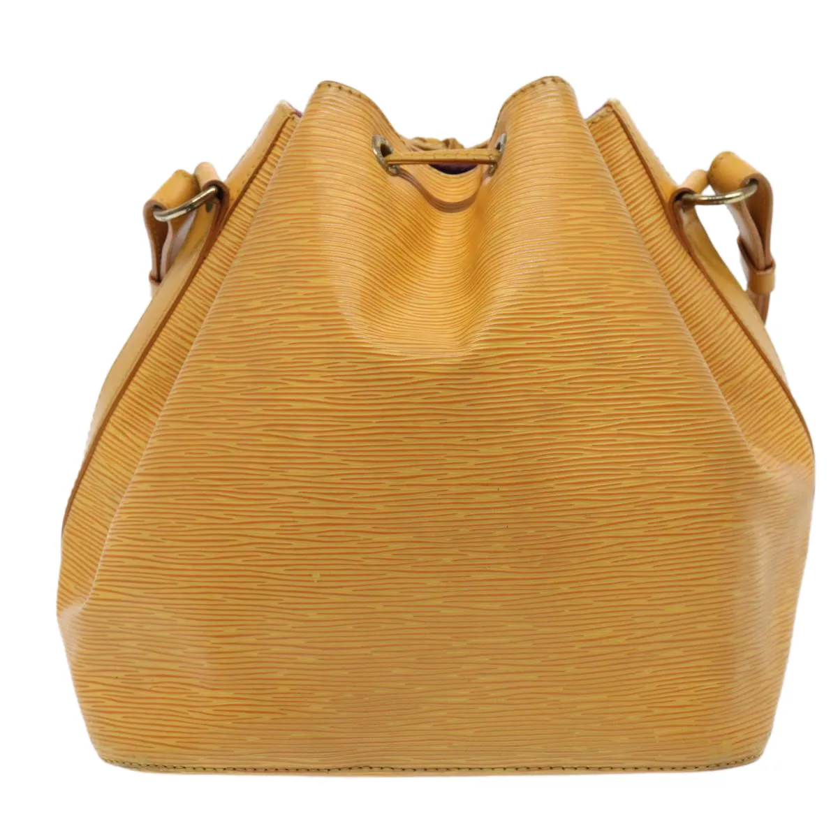 Trendy Inspired Louis Vuitton Epi Petit Noe Shoulder Bag Yellow M44102 Lv Auth 87926