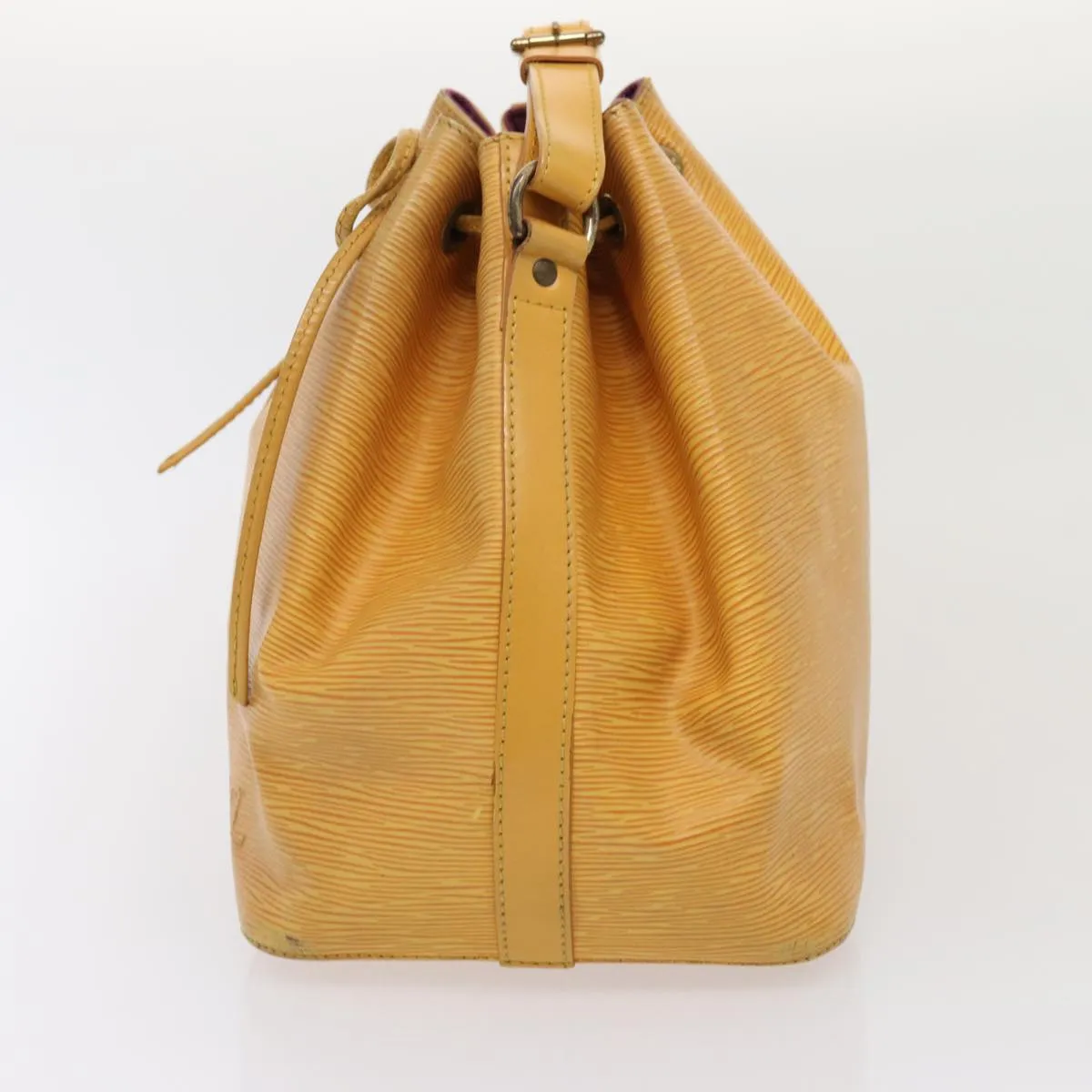 Trendy Inspired Louis Vuitton Epi Petit Noe Shoulder Bag Yellow M44102 Lv Auth 87926