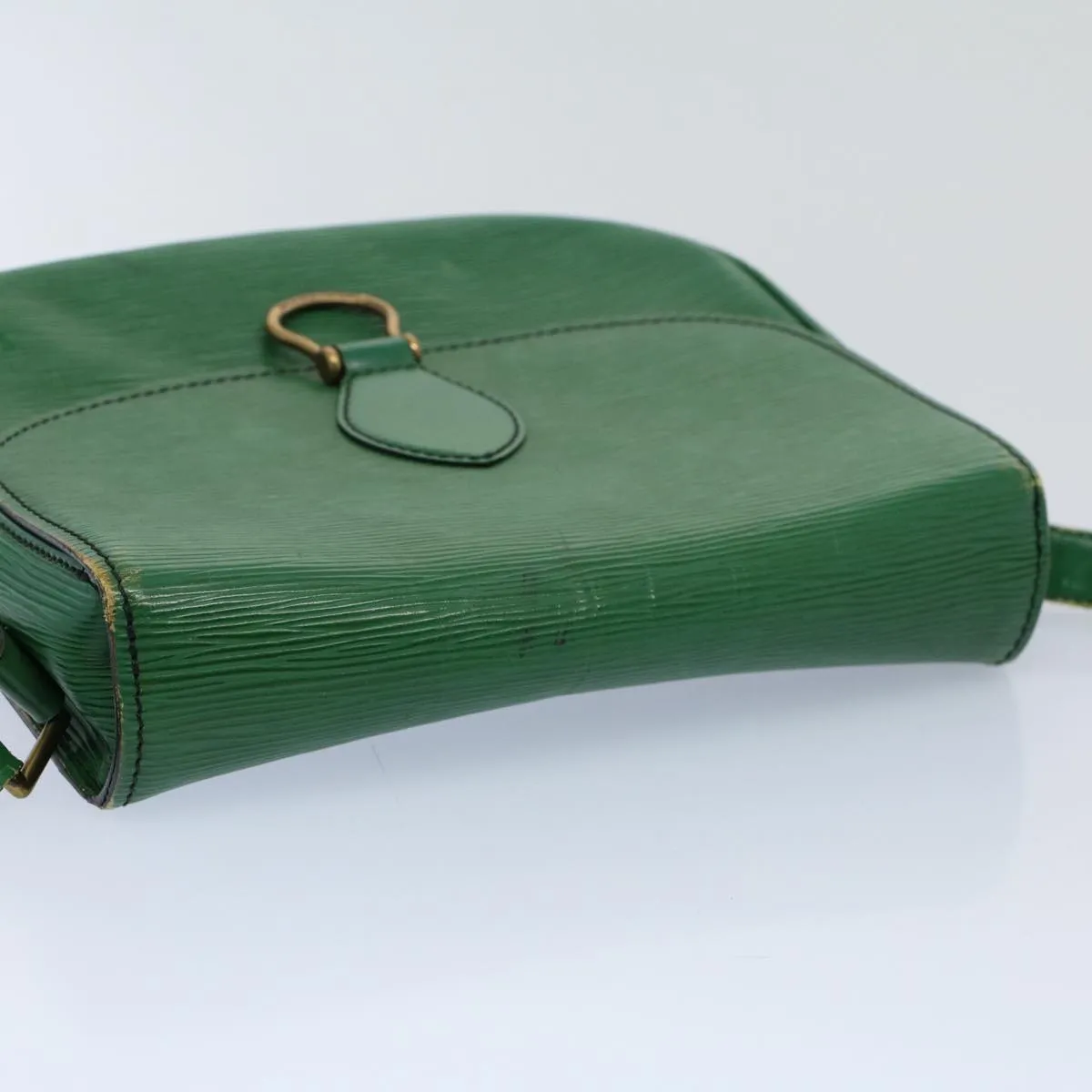 Trendy Inspired Louis Vuitton Epi Saint Cloud Gm Shoulder Bag Green M52194 Lv Auth 54543