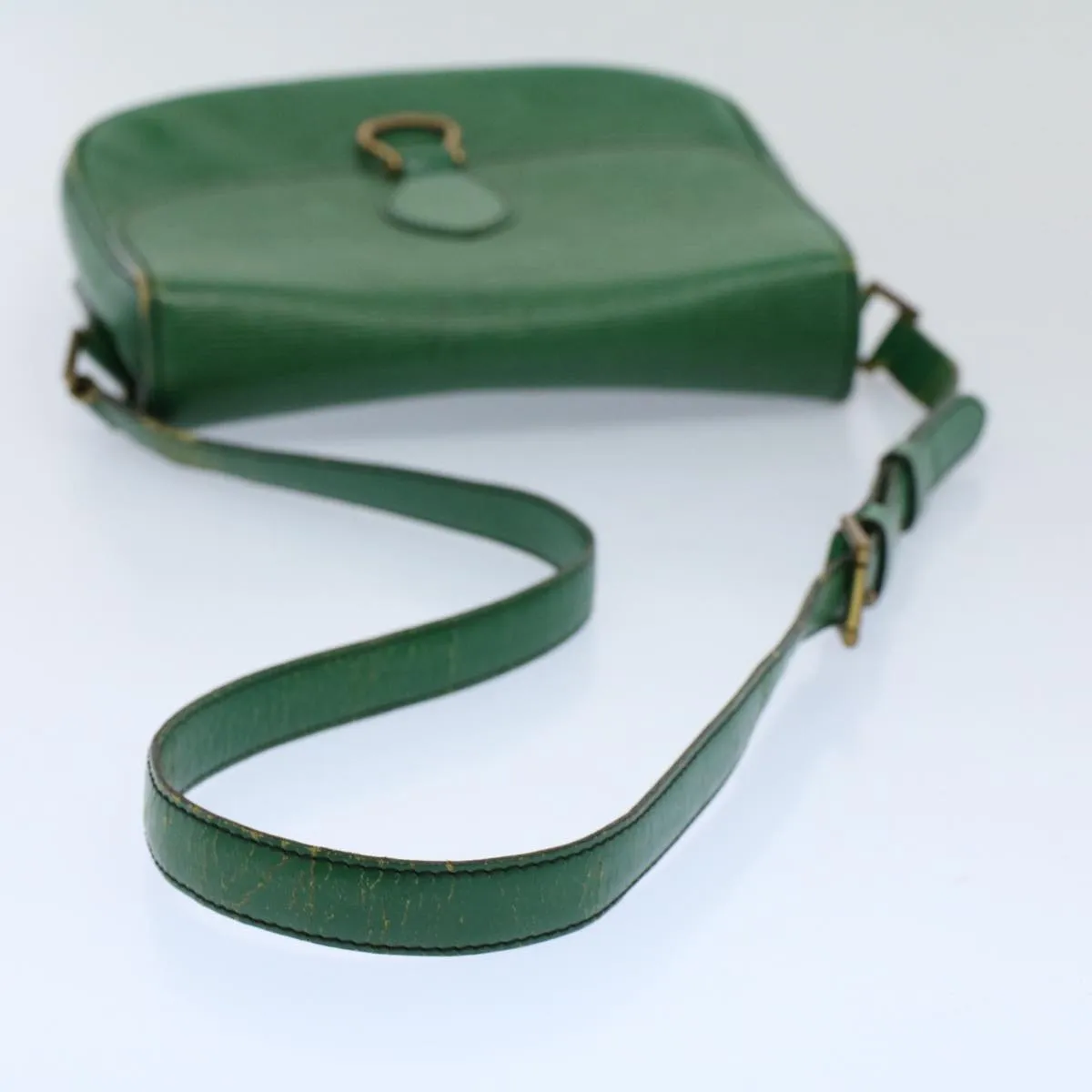 Trendy Inspired Louis Vuitton Epi Saint Cloud Gm Shoulder Bag Green M52194 Lv Auth 54543