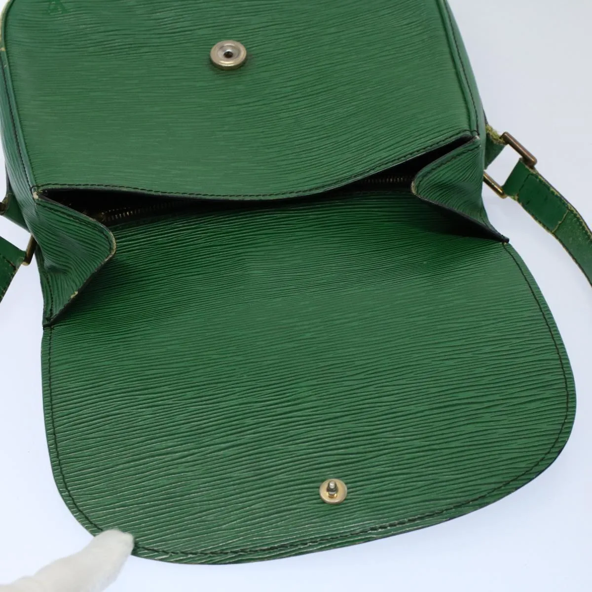 Trendy Inspired Louis Vuitton Epi Saint Cloud Gm Shoulder Bag Green M52194 Lv Auth 54543