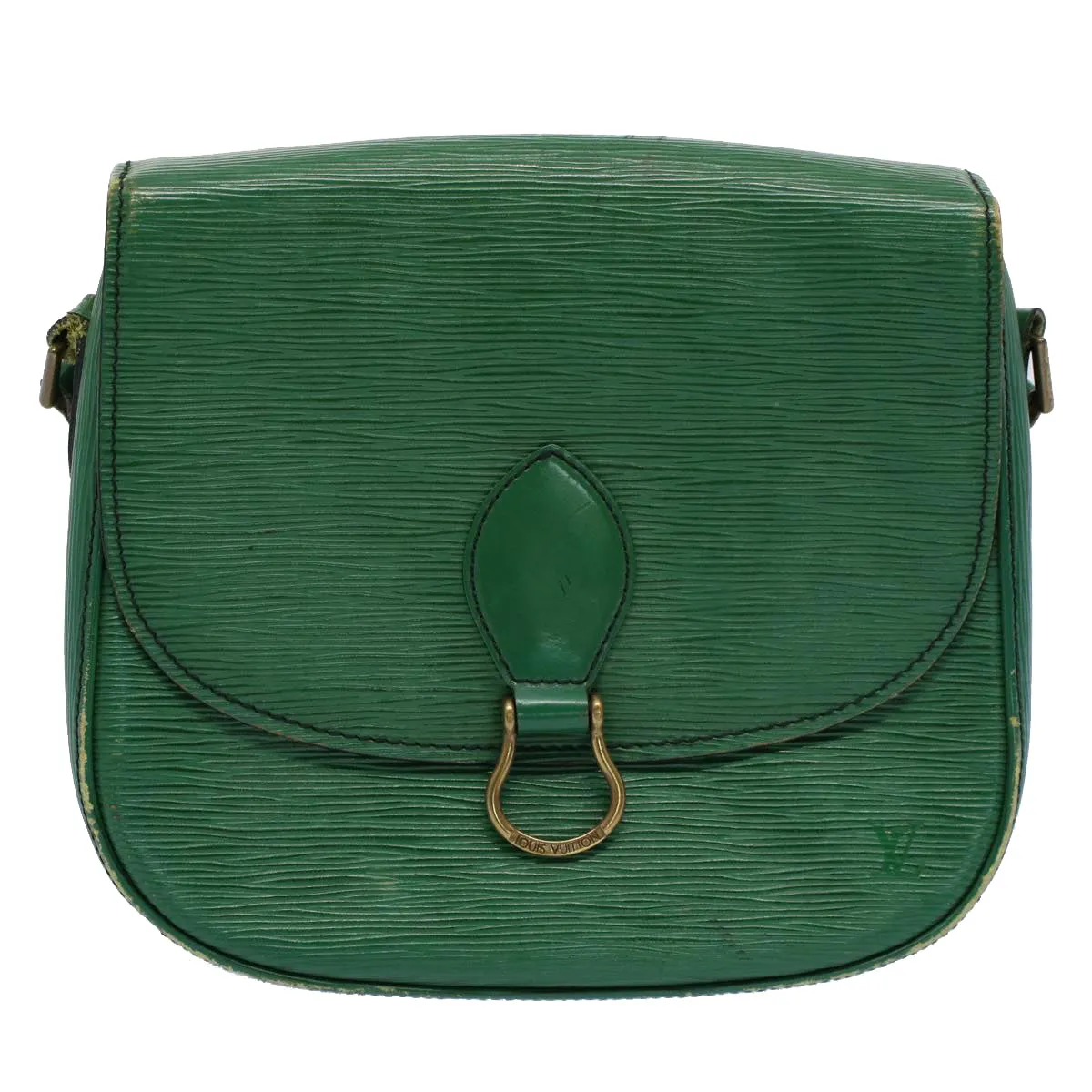 Trendy Inspired Louis Vuitton Epi Saint Cloud Gm Shoulder Bag Green M52194 Lv Auth 54543