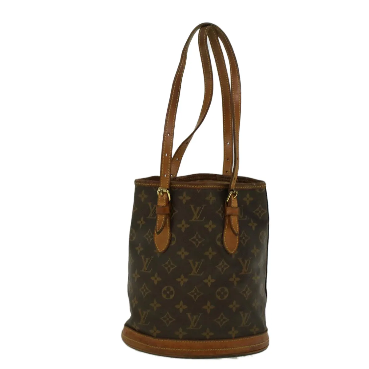 Trendy Inspired Louis Vuitton Monogram Bucket Pm Shoulder Bag M42238 Lv Auth Ar10472