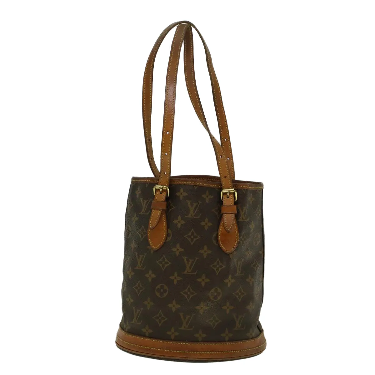 Trendy Inspired Louis Vuitton Monogram Bucket Pm Shoulder Bag M42238 Lv Auth Ar10472