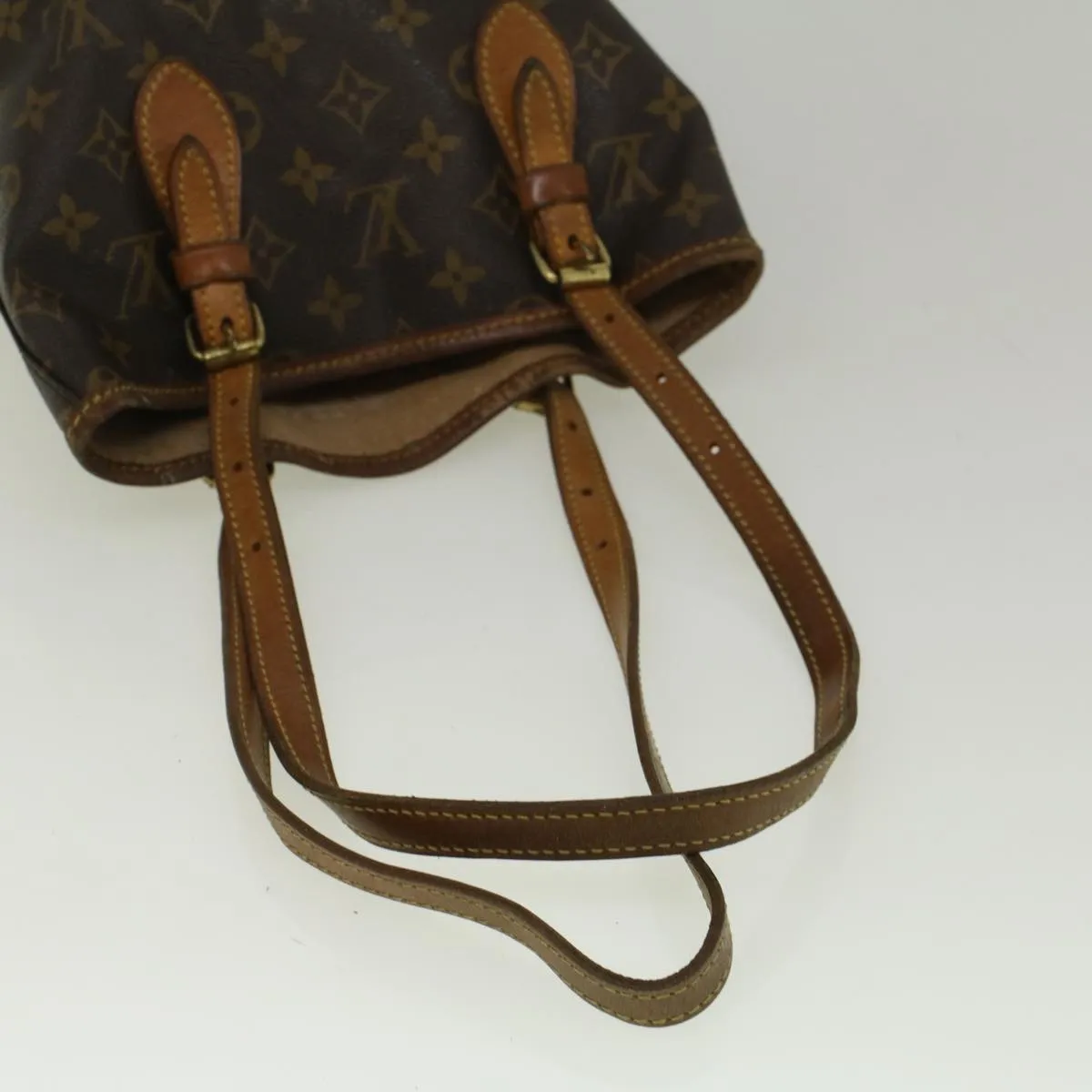 Trendy Inspired Louis Vuitton Monogram Bucket Pm Shoulder Bag M42238 Lv Auth Ar10472