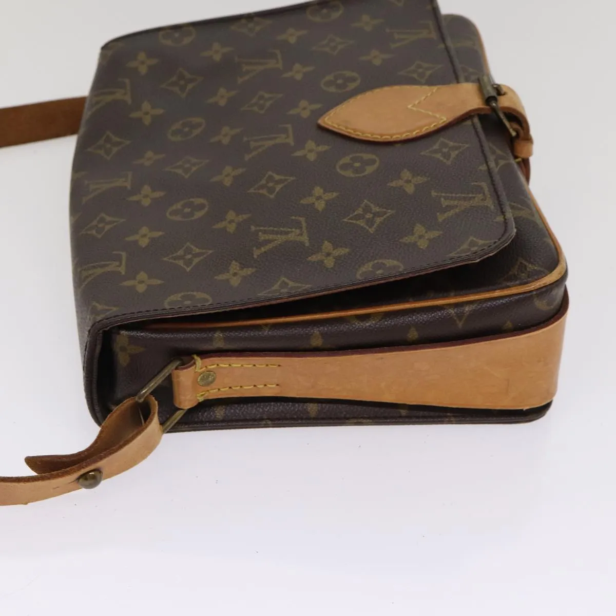 Trendy Inspired Louis Vuitton Monogram Cartouchiere Gm Shoulder Bag M51252 Lv Auth Yk14404