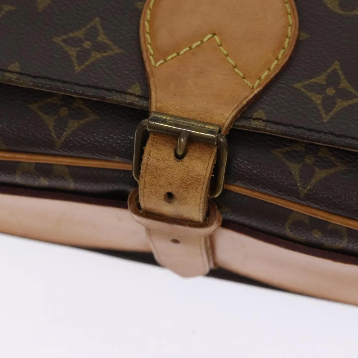 Trendy Inspired Louis Vuitton Monogram Cartouchiere Gm Shoulder Bag M51252 Lv Auth Yk14404