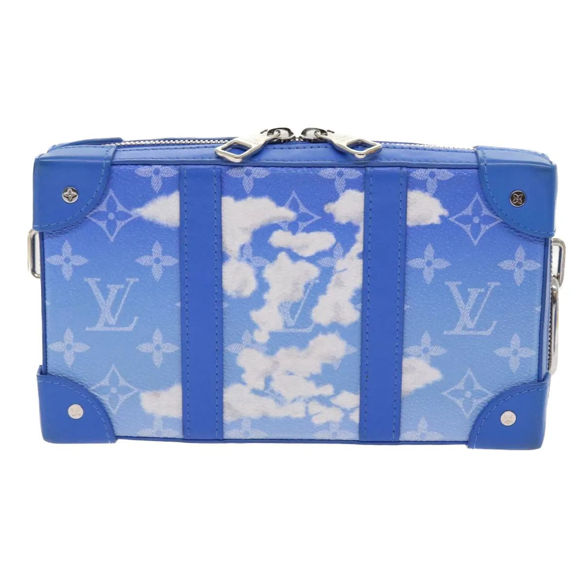 Trendy Inspired Louis Vuitton Monogram Clouds Soft Trunk Wallet Shoulder Bag M45432 Auth 55832a