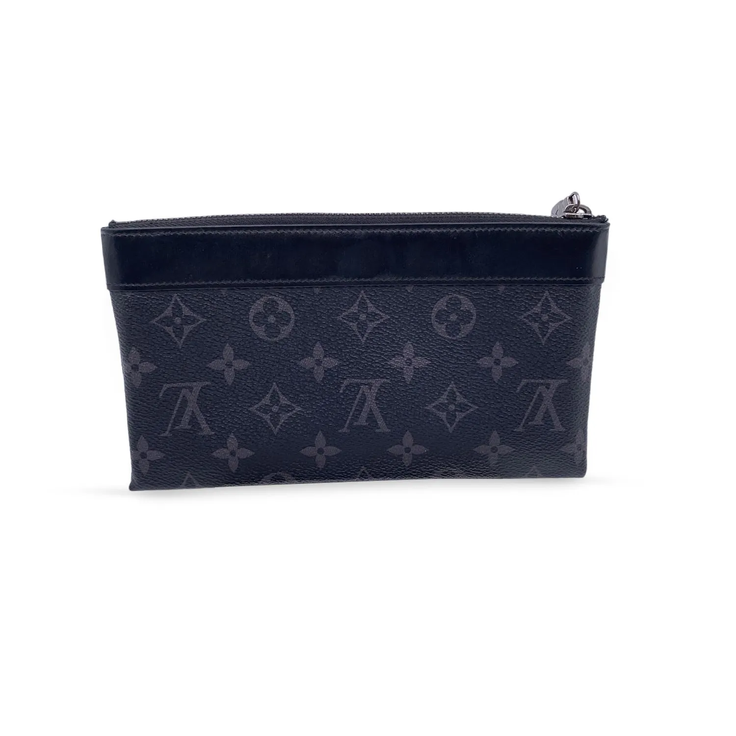 Trendy Inspired Louis Vuitton Monogram Eclipse Canvas Pochette Discovery Clutch Bag