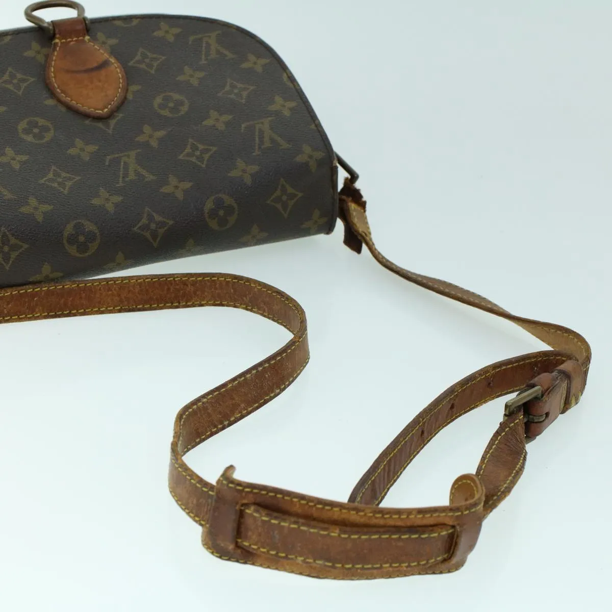 Trendy Inspired Louis Vuitton Monogram Saint Cloud Gm Shoulder Bag M51242 Lv Auth 53111