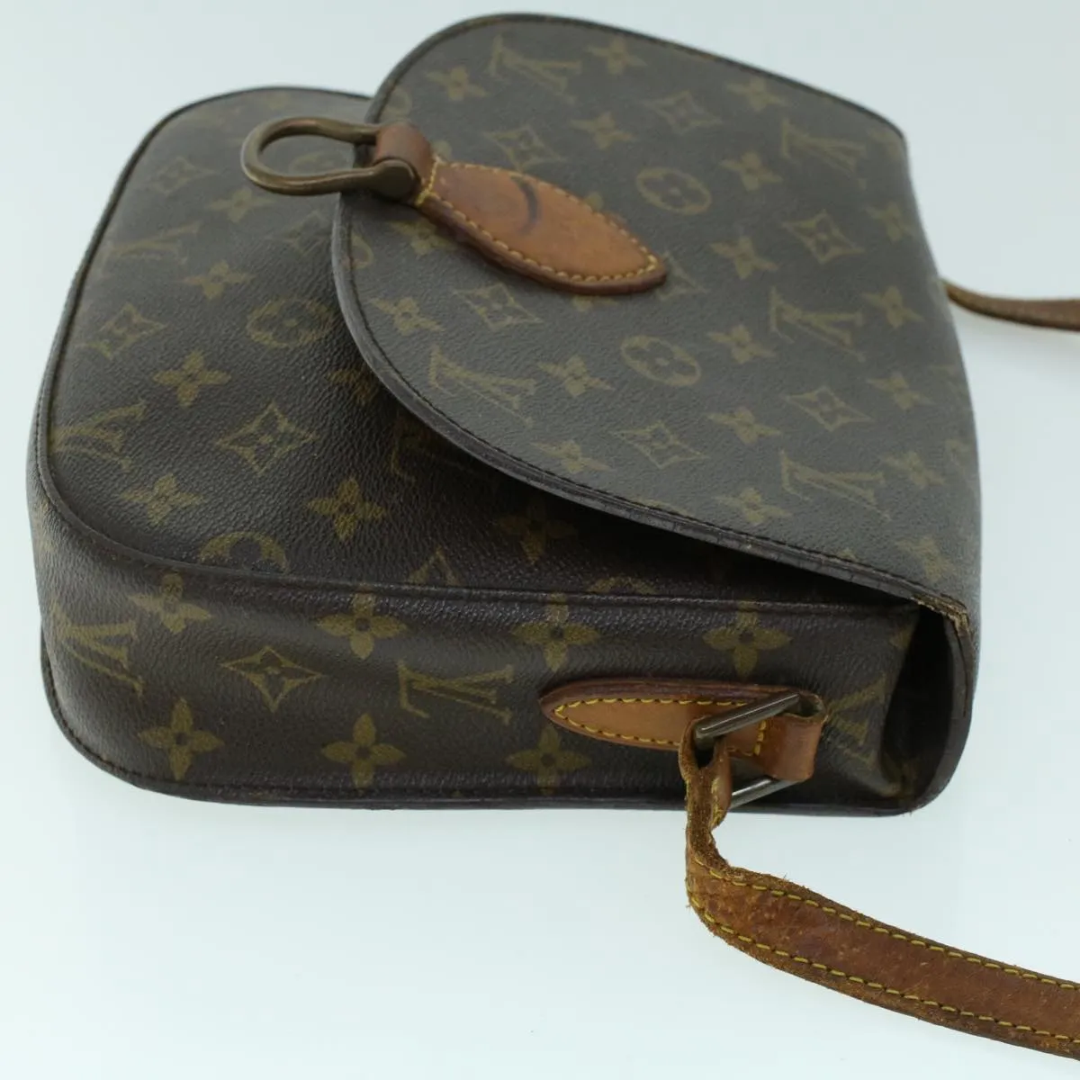 Trendy Inspired Louis Vuitton Monogram Saint Cloud Gm Shoulder Bag M51242 Lv Auth 53111